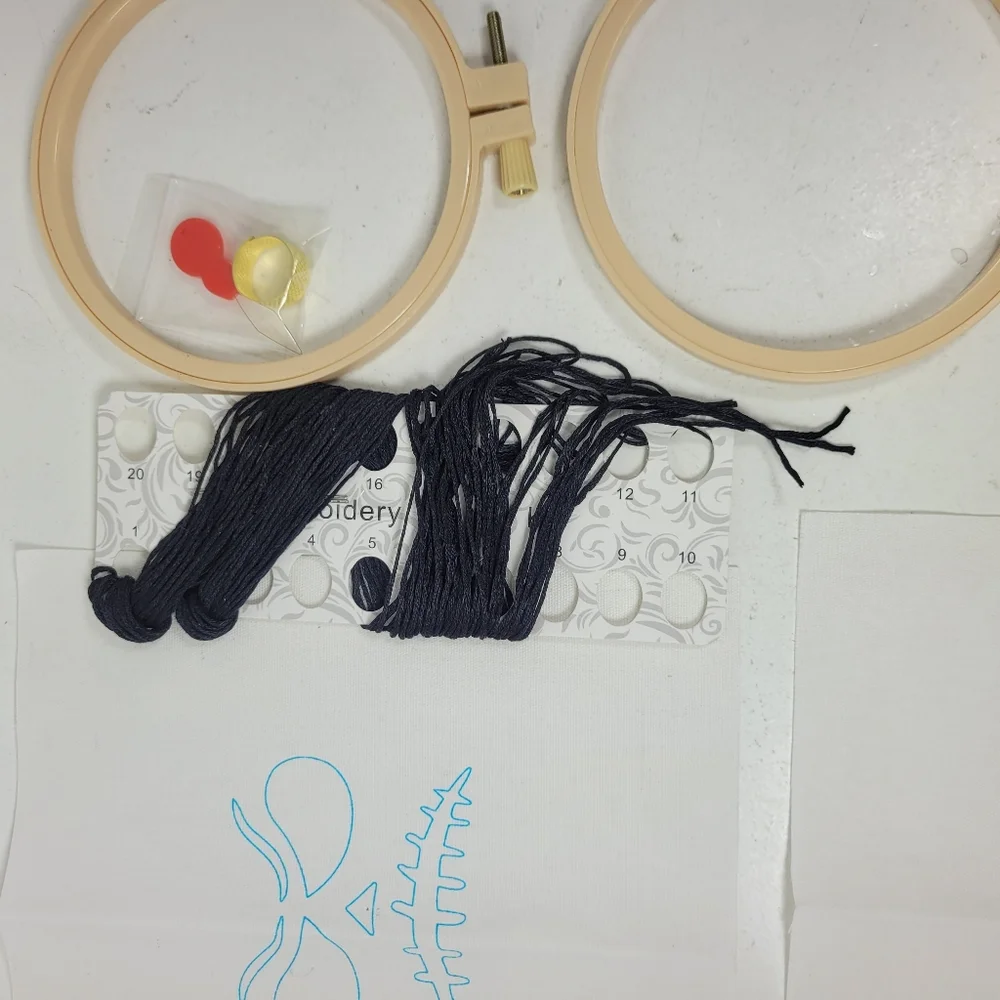 Halloween Embroidery DIY Kit with Hoops - Picture 8 of 16